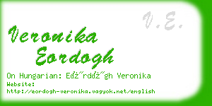 veronika eordogh business card